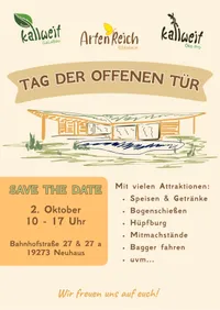 Einladung zum Tag der offenen Tür bei ArtenReich Elbtalaue und GaLaBau Kallweit